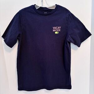 Vineyard Vines Boys Vacay Mode Short Sleeve Tee Nautical Navy Size S (8-10)